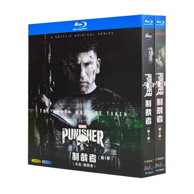 The Punisher：The Complete Season 1-2 TV Series 4 Disc All Region Blu-ray BD