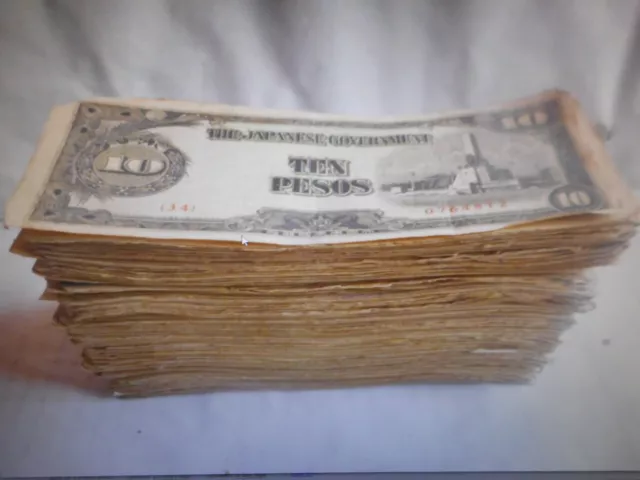 435 Vintage WW II Japanese Invasion Money Philippines 10 Pecos 435 Vintage WW II Japanese Invasion Money Philippines 10 Pecos