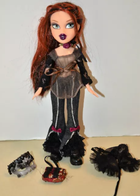BRATZ DOLL MEYGAN Midnight Dance Doll red hair black outfit $69.01