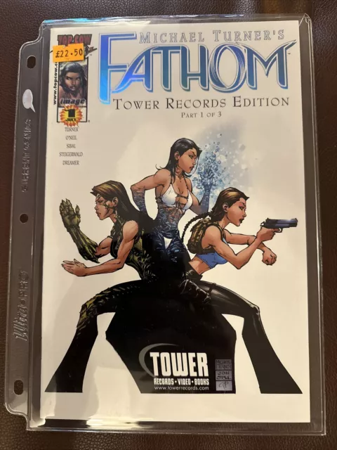 Fathom 12, Tower Records Blue Foil Variant Edition, Image Comics, July 2000 Mint