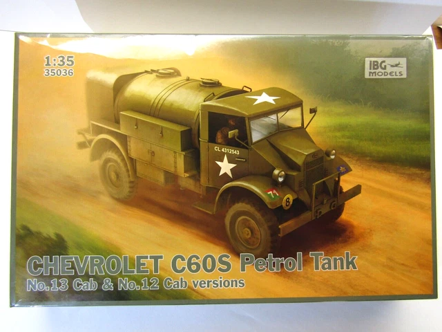 C Lab Model Kit IBG MODELS 1:35 Scale Chevrolet C60S Petrol Tanker (12&13 Cab) Model ...