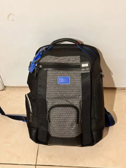 Tumi Hedrick Deluxe Brief Backpack Ultra Blue Ballistic Nylon