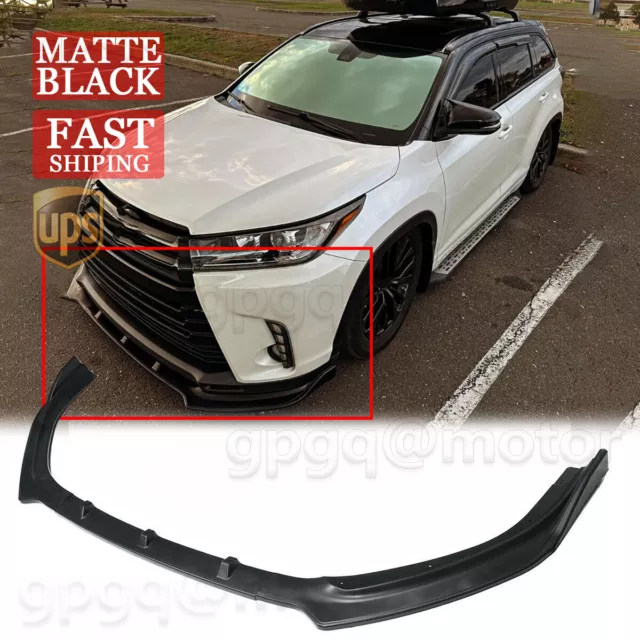 For Toyota Highlander 2017-2019 Performance Style Front Bumper Lip Splitter Kits