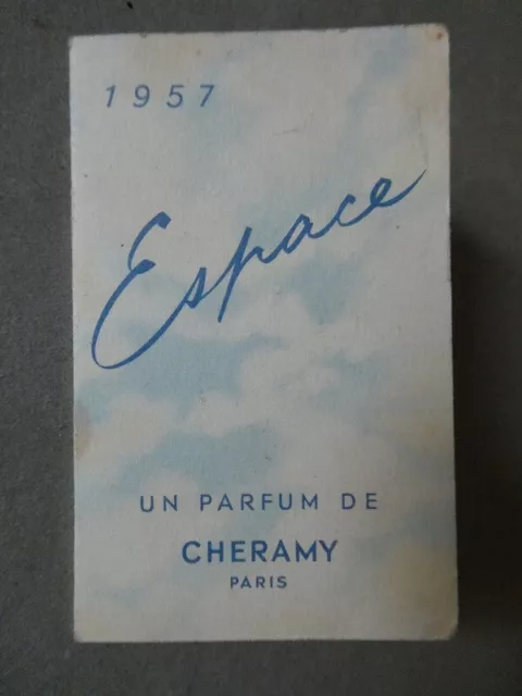 Calendrier De Poche 1957 Parfum " Espace " De Cheramy, Paris, Grasse.