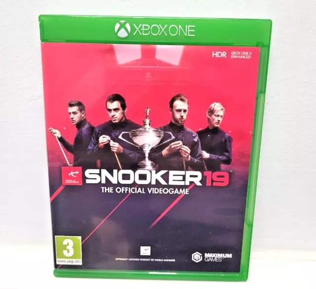 Snooker 19 Das offizielle Videospiel Xbox One TOP Zustand (AUCH SERIE X)