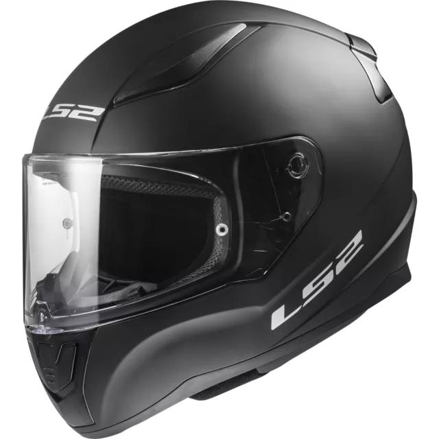 LS2 Motorrad Helm XL - FF353 Rapid II 2 Solid - Integralhelm schwarz matt