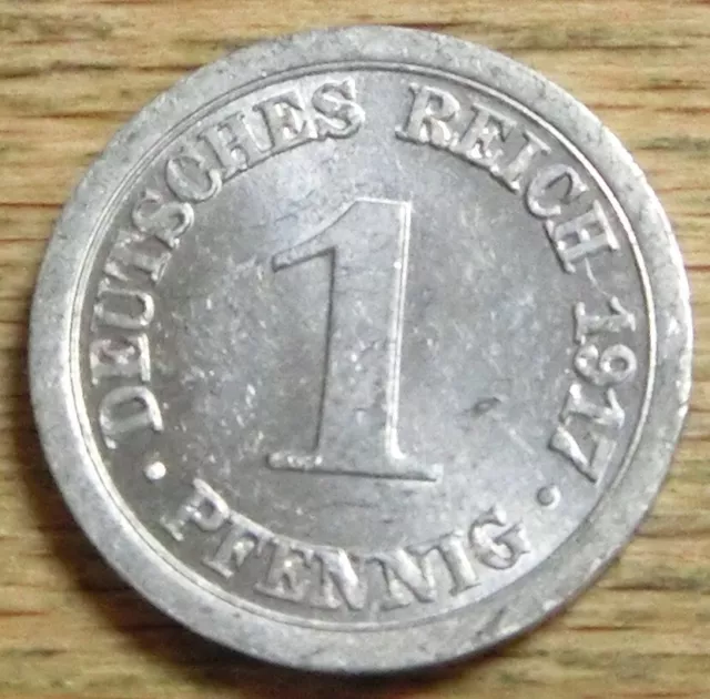 Deutsches Kaiserreich  1  Pfennig  1917  A