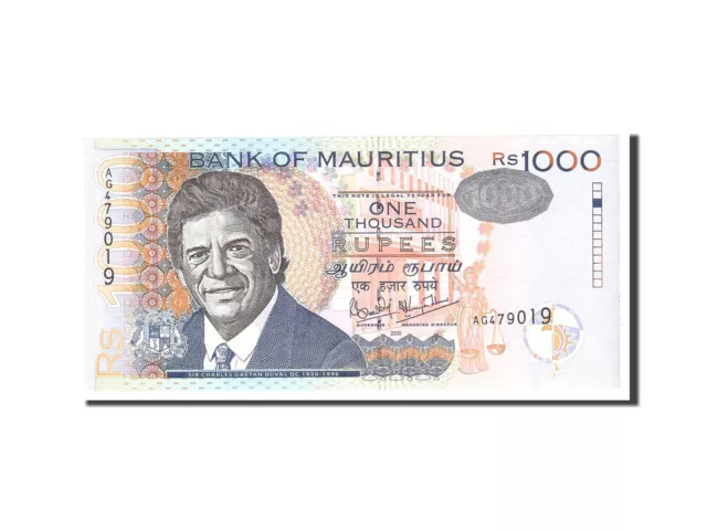 [#113479] Billet, Mauritius, 1000 Rupees, 2001, Undated, KM:54b, NEUF