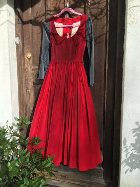 Costume shakespeare originale BBC TV Tudor Stuart LARP corpetto disossato abito velluto