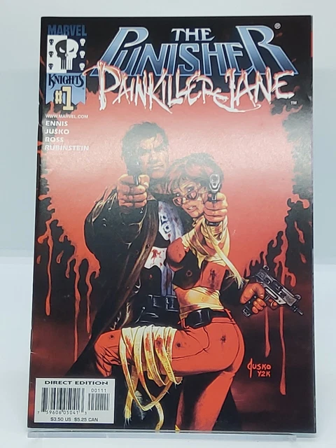 The Punisher Painkiller Jane #1 VF/NM Jusko Cover Ennis Marvel Knights 2001