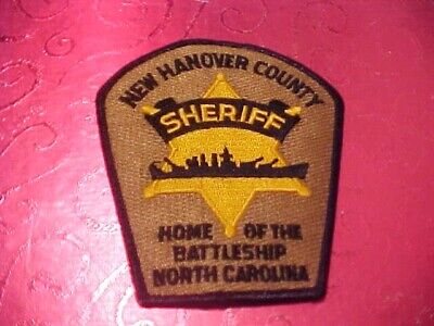New Hanover County North Carolina Police Patch Shoulder Size Used
