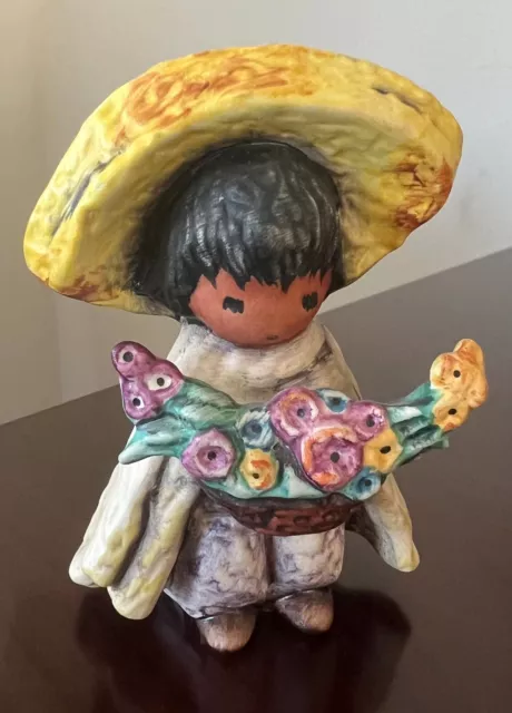 Vintage 1989 Goebel Ted DeGrazia 4th Annual Edition Ornament FLOWER BOY Germany
