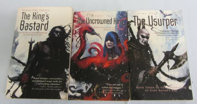 The Chronicles of King  trilogy by Rowena Cory Daniels (PB) Books 1, 2 & 3