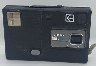 Cámara fotográfica de disco vintage Kodak Disc 3000 sin probar hecha en EE. UU.