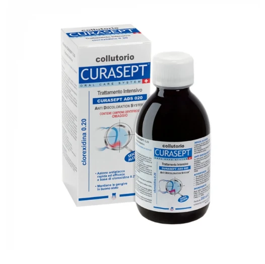 Curasept ADS 220 0,20% CHX 200 ml ENJUAGUES BUCALES ANTIBACTERIANOS 200 ml/ 6,8 fl oz