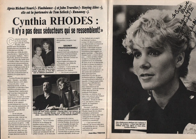 COUPURE DE PRESSE Clipping 1985 Cynthia Rhodes (2 pages) EUR 5,00 ...