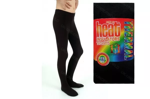 Womens Black Thermal Tights