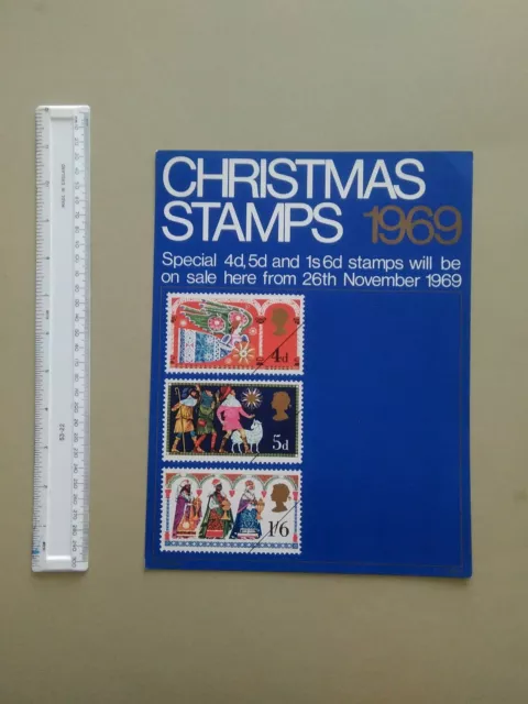 Post Office poster ~ A4 size 1969 Christmas   PL(P) 2044