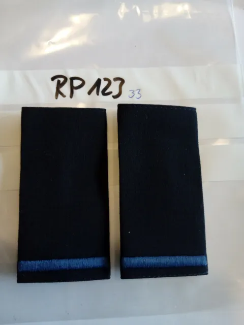 Polizei Rangschlaufen 1 Balken blau PMA 1 Paar (rp123)
