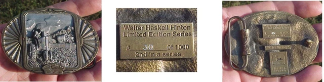 JOHN DEERE BELT BUCKLE HINTON LOW # 30 of 1000 V for VICTORY  2 SERIES MORE LIST