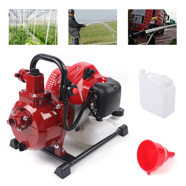 Pompa acqua benzina 2 tempi 42,5 cc pompa centrifuga giardino pompa motore 1"" pompa stagno