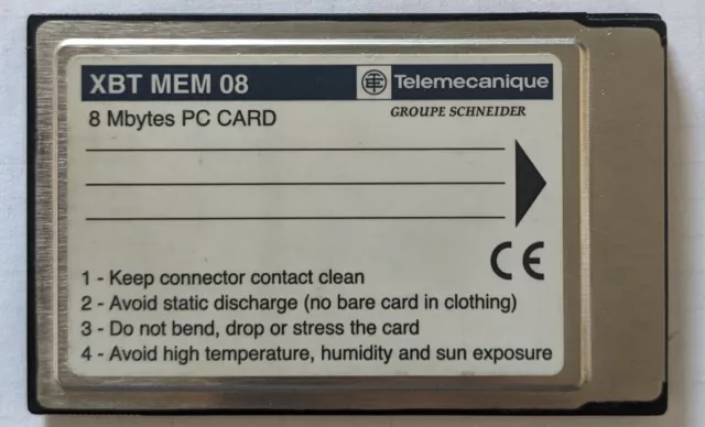 Telemecanique XBT MEM 08 - PC card 8MB - XBTMEM08 - PCMCIA PC CARD ATA - SanDisk