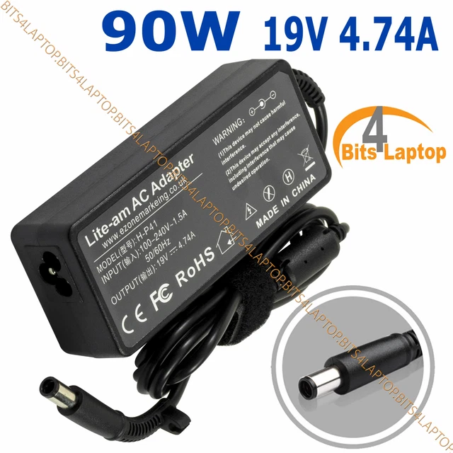 Caricabatteria Alimentatore Caricatore Per Pc Notebook HP COMPAQ 2210B, 2230S, 2510P, 2710P, 6510B, 6515B, 6530B, 6530S, 6531S, 6535B, 6535S, 6710B Da 90W 4,74A 19V Ext: 7,4mm - Int: 5,0mm - Foto 8