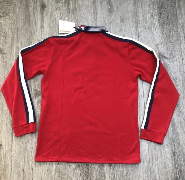 Polo Rossa GUCCI bambini ragazzi ragazzi a maniche lunghe età 12 anni nuova con etichette prezzo disponibile £201 11