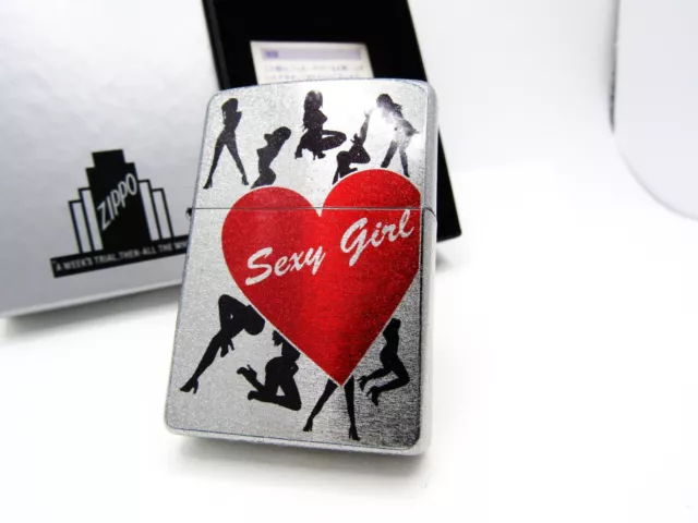 Beauty Pinup Sexy Girl Silhouette Double Sides Zippo 2011 MIB Rare 3