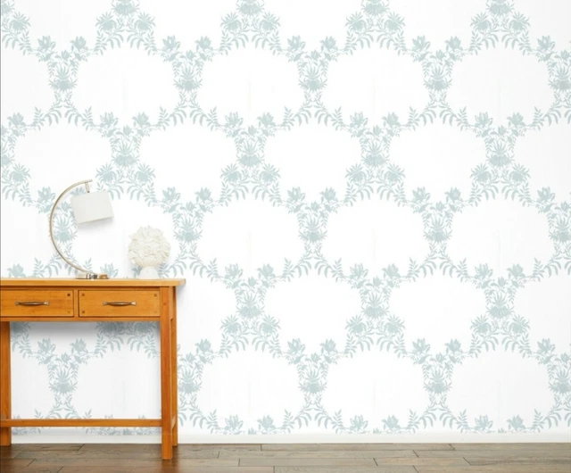 Laura ashley Parterre Trellis Duck Egg wallpaper W102491-A/1