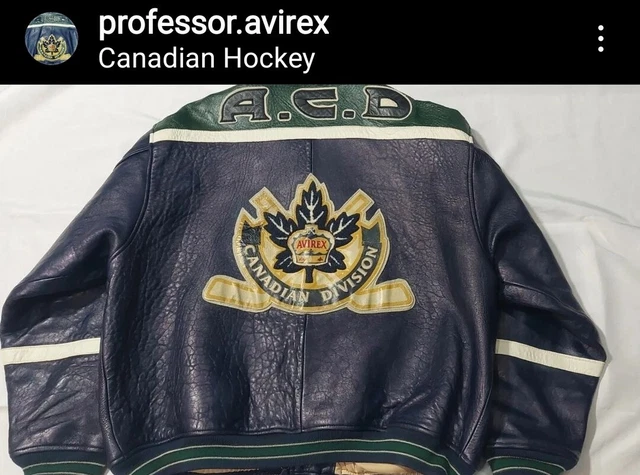 VINTAGE 90S RARE Avirex USA All American Icon Burgundy Leather ...