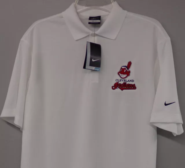 CLEVELAND INDIANS NIKE Golf Embroidered Mens Polo XS-6X, LT-4XLT