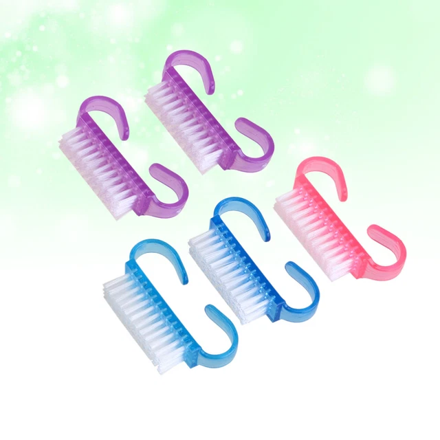5 PIEZAS Limpiador Para Cepillos De Manicura Cepillo Pedicura Cepillo De Limpieza