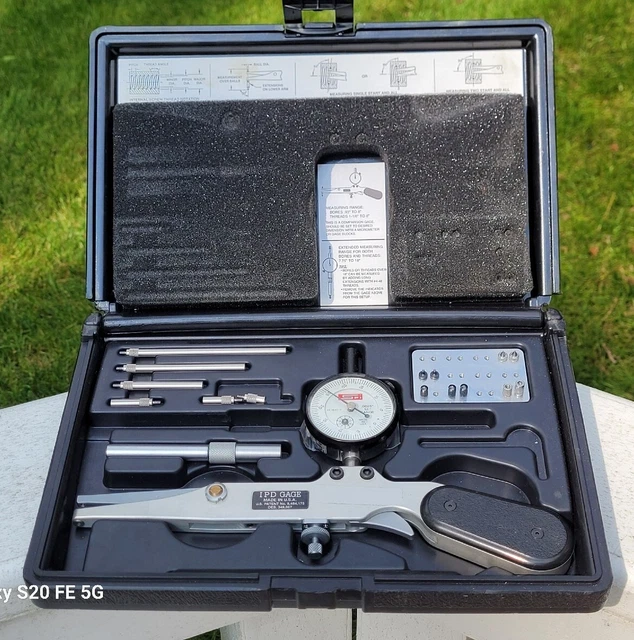 SPI ID Groove Bore Gage .93” to 8” Threads 1-1/8” to 8”Inside Pitch Dial Caliper