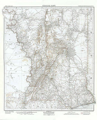 Togo - Südliches Blatt Reichs Kolonialamt Schutzgebiet Kolonialatlas 06