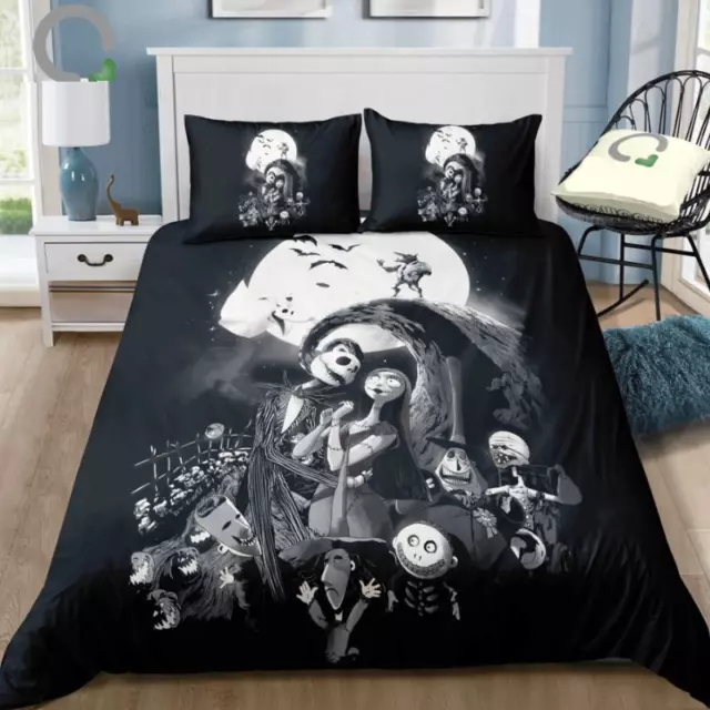 Holiday Gift Idea The Nightmare Before Christmas Duvet Cover Set (4pcs)