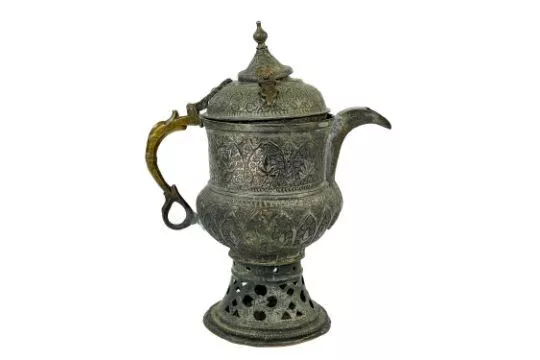 Kaschmir Samowar Kupferkonserven Heißwasserkrug antik islamisch naher Osten ~ 3