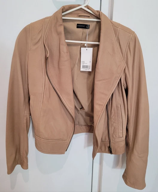 NEW KOOKAI LEATHER Jacket Size 38 Rrp $520 PicClick AU
