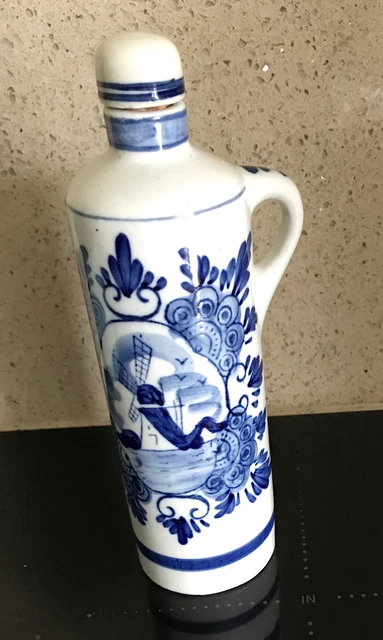 Delft Antique Pitcher / Jug with Stopper - Blue & White