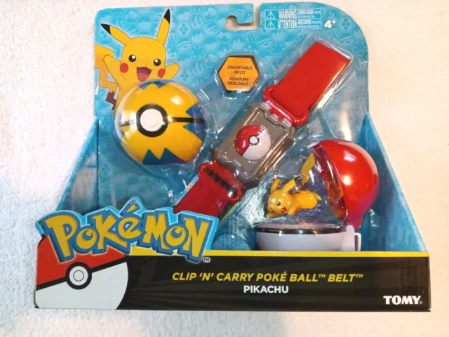 Pokemon Pikachu TOMY Clip N' Carry Adjustable Poke Ball Belt