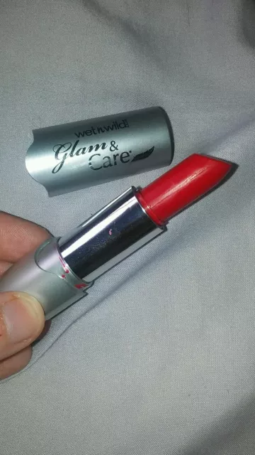 Wet n wild raunchy red glam and care lipstick