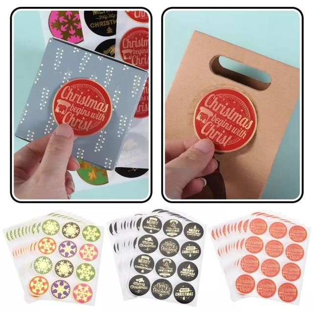 Decoration Biscuit Seal Label Gift Paper Sticker Package Label Merry Christmas