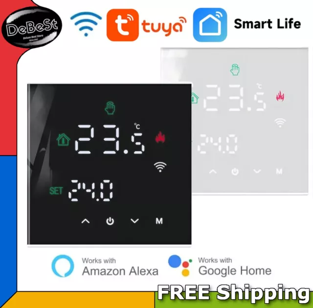 Termostato inteligente WiFi para control de temperatura control por Voz y aplicación HQ