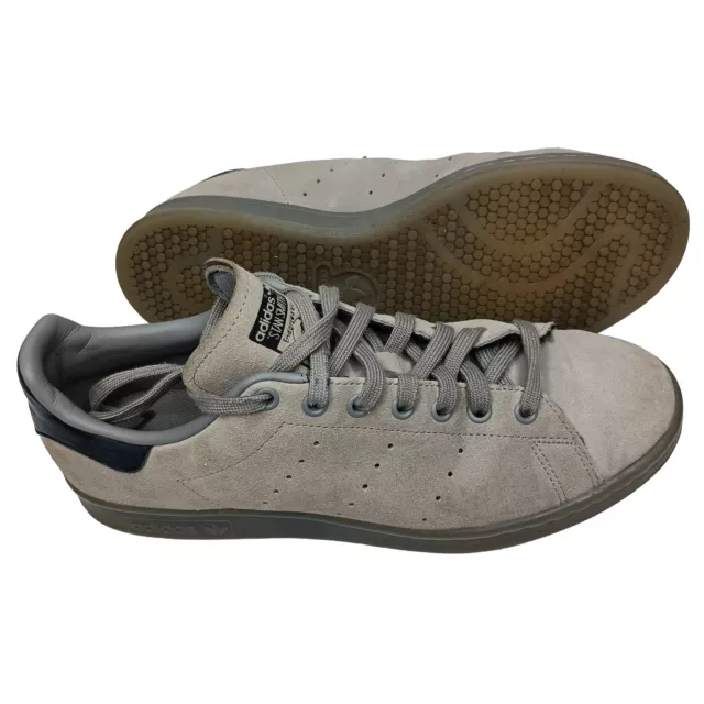 Adidas Stan Smith Originals Mens Sneakers Size 10 US Grey Suede Casual Shoes