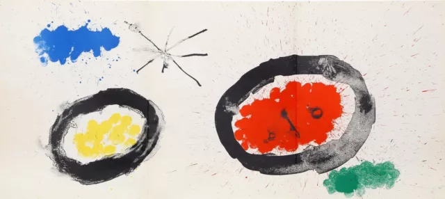 Joan Miro, sans Titre De Derrière Le Miroir 3, Lithographie