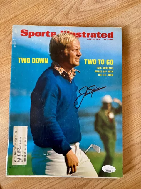 Jack Nicklaus Signed Autograph Sports Illustrated 1972 Magazine JSA