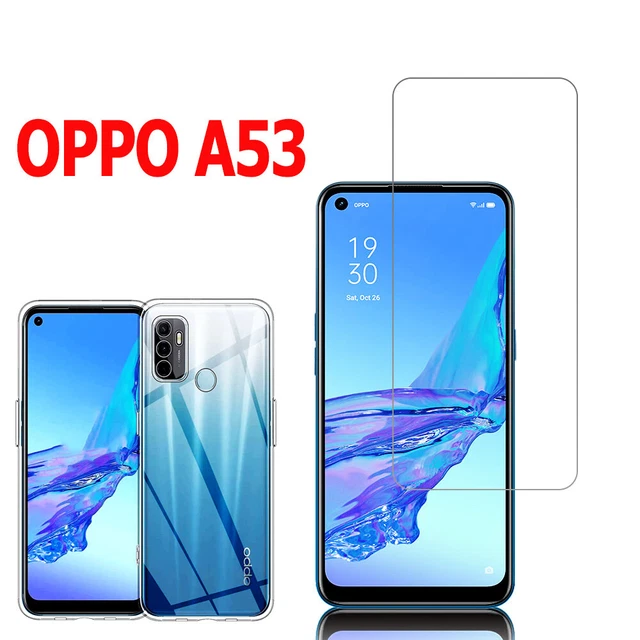 POUR OPPO A53 2020/ A53S/A32 Coque Vitre Film Verre Trempé Protecteur d'écran