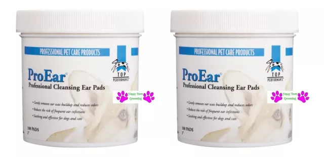 200 Envío Top Performance Proear Oído Limpieza Almohadillas Perro Gato Limpia