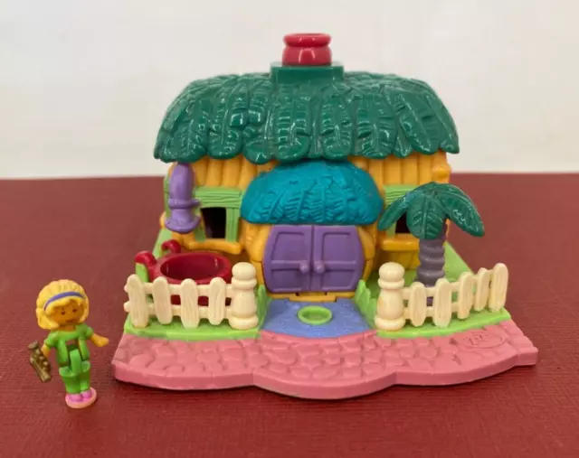 Vintage Polly Pocket 1994 - Elephant House w/1 Original Doll / Figure