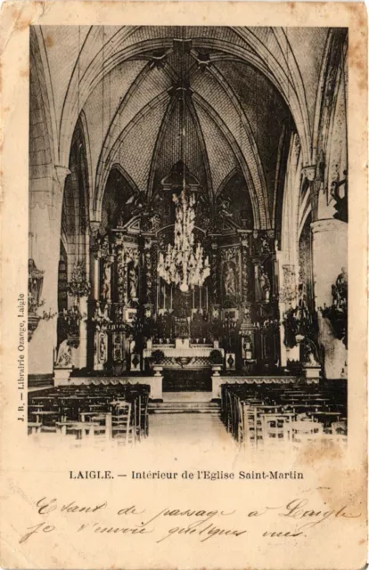 CPA AK LAIGLE - Interior of St. Martin's Church (355100)